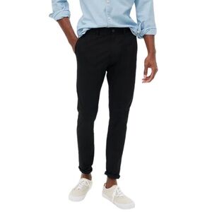 J Crew Pants Mens Size 28 x 30 Black Skinny Fit Chino